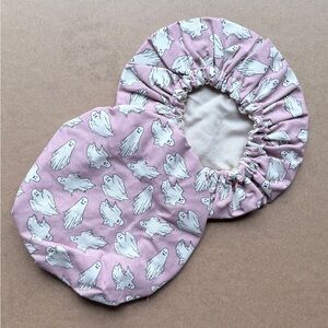 Pink Ghost Printed Bowl Cover Set of 2